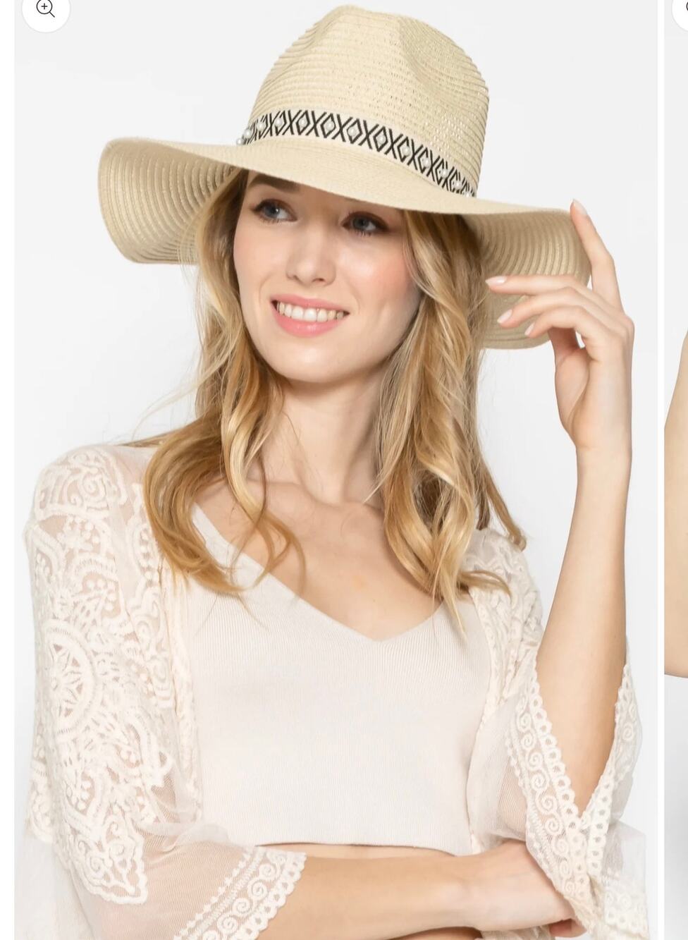 Do Everything In Love Cream Fedora Rancher Hat, Pearl Accent Band, Boho Western
